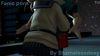 toga's face gets monster cock creampie after deep blowjob and kissing