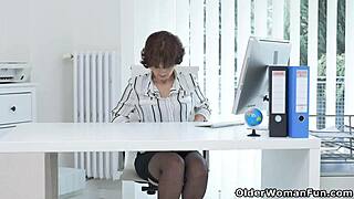 i feel the passion as alice sharp strips stockings office heat