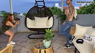 hey, andrea castro's big tits got me hard shooting her pics 😍 brian evansx pounds that horny redhead pussy