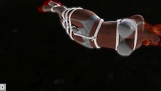 imagine this bondage nightmare vibrator tormenting her to shattering orgasm