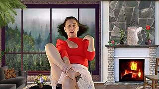 TEACHER EVERLAIN'S shaved pussy lips teased in full casting interview