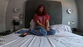 whoops, condom slipped out but don't cum inside me 😏