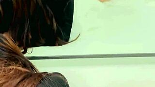 Dressed Latina Teases Fuck in Heels Lace Thong