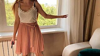 russian milf begs brazen amateur creampie fuck