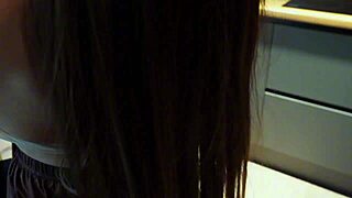 Pizza delivery turns into rough cowgirl creampie with sexy brunette babe