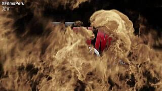 that creepy old guy can't keep his eyes off her petite redhead curves