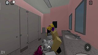 brazilian babe gets pounded hard by gringo in intense roblox session