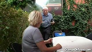 young forest temptress yields to older man's hidden desires