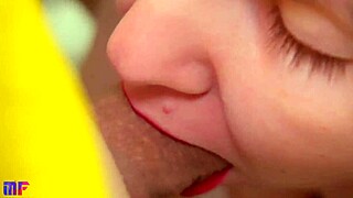 amateur homemade close up blowjob ends in deep oral creampie suck