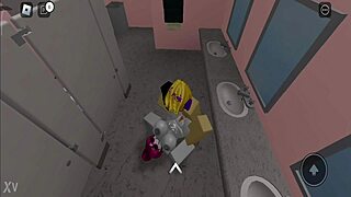 brazilian babe gets pounded hard by gringo in intense roblox session