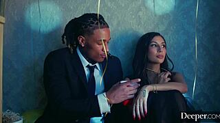 Gianna's stunning lips devour jay's throbbing bbc deeper in juicy interracial heat