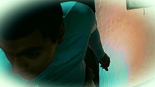 Shiny white outfit reveals massive 18cm cock!