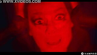 sexy vampires scissor into dripping lesbian slave submission threesome
