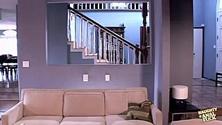 thick blonde obsesses cum swallow amid bold dp threesome frenzy