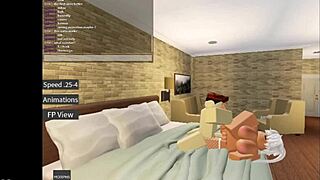 Exploring Roblox adventures with playful bunny character