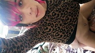 Moka stardust guides her partner in intimate car session