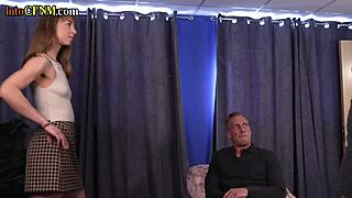 Classy British CFNM Babes DELIVER 3some DEEPTHROAT Bliss