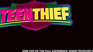 Petite Shoplyfter Gets Rough Uniform Sex on Hidden Cam