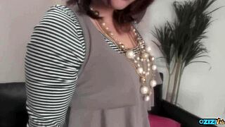 Hey asian maid slips away for your pov horny titty fuck