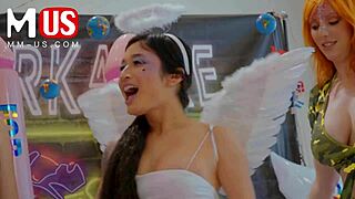 jerkaoke lauren phillips gia derza lick wet pussies and hardcore fuck