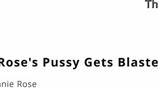 minnie rose's tight pussy blasted full of hot cum in close up