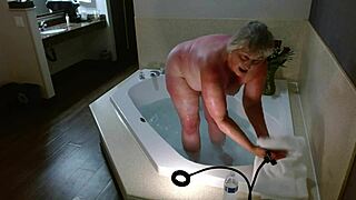 dawnskye1962 jacuzzi joi in hotel with hairy curves