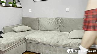 She trails me upstairs for rough anal destruction