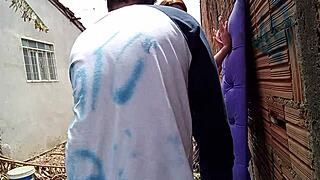 safado pounds my tight ass doggy with halloween fuck doll toy