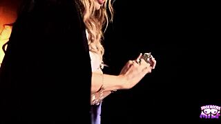 I'm overwhelmed with lust in this rough office 3some with blonde and brunette doggystyle blowjobs cum in mouth