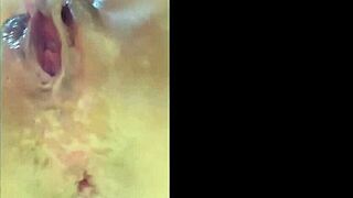 her tits bounce wildly during shower anal