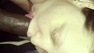 intense late night deepthroat on monster black cock