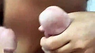 cuckold thrill as husband shares wife's eager mouth with stranger's big cock