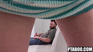 stranger pounds busty adira allure's ass over lost cat