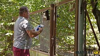 diana's kinky outdoor ecstasy with two strangers overwhelms her