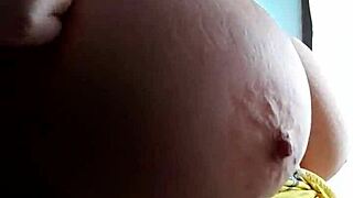 kiraluisa fingers her big natural tits while i film her touching update six