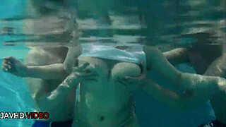 suzuna komiya teases with big tits by the pool before delivering hot intimate japanese oral