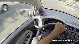 Picking Up Short Haired Blonde Cutie For Bent Over Outdoor Doggystyle Hardcore Pounding