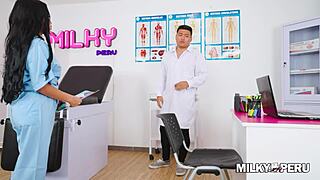 Ecstatic Nurse Fucks Perverted Doctor Wildly