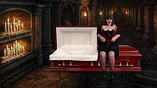 Granny Vampyra Pegs Ass Sucks Cock Drinks Cum Hot?