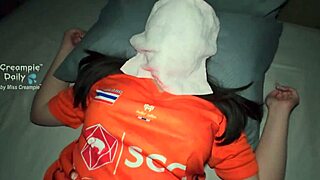 thai office lady with juicy shaved pussy takes deep creampie in homemade fuck