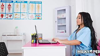 Ecstatic Nurse Fucks Perverted Doctor Wildly