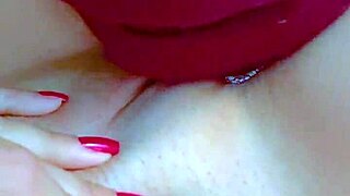 blonde shoves neighbor's face into her shaved pink wet pussy for raw sucking