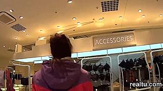 Czech beauty tempted shopping then POV shagged hard
