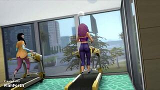 imagine your wife sweating through that intense gym workout with a stranger watching close