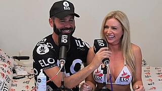 Huge Melons Bounce Wild in Podcast Interview Fuck!