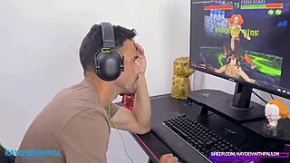 i turn gamer boy 3some fantasy into wet riding reality