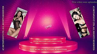 Horny Putzfrau tested with double monster cock pounding!