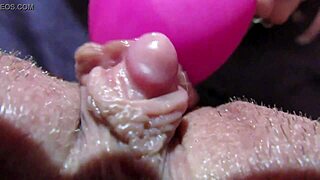 intense throbbing big clit orgasm up close