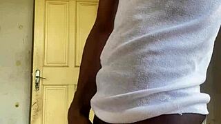 college boy with monster cock jerks off huge load everywhere!