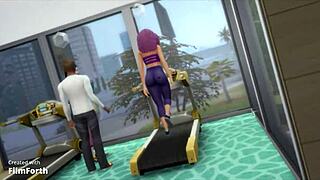 imagine your wife sweating through that intense gym workout with a stranger watching close